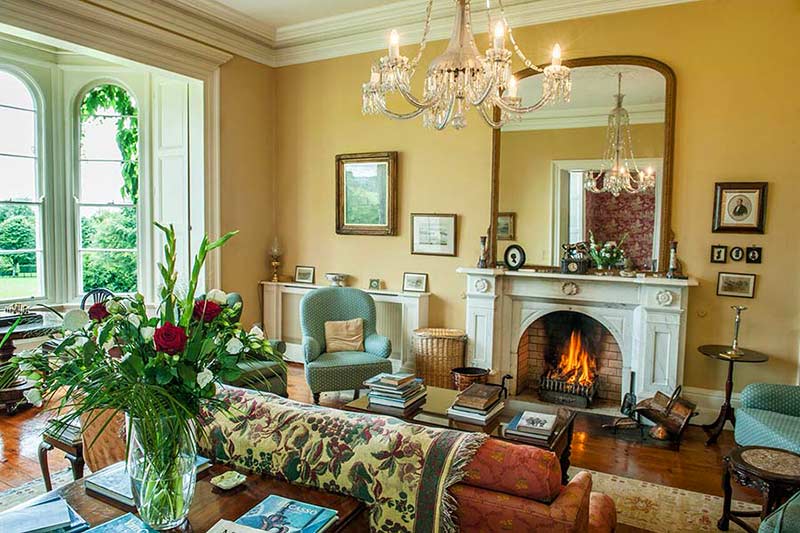 Coolclogher House gold sitting room
