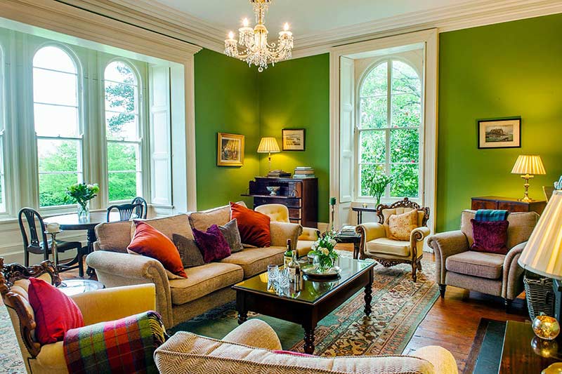 Coolclogher House green sitting room