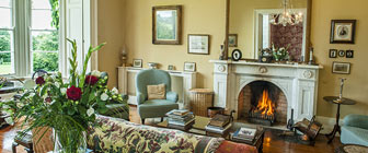 Gold sitting room Coolclogher House