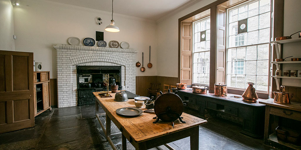The kitchen at Muckross House